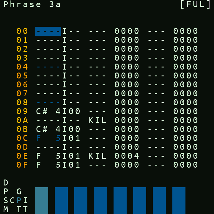 screen capture of Phrase screen