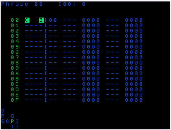 screen capture of Phrase screen